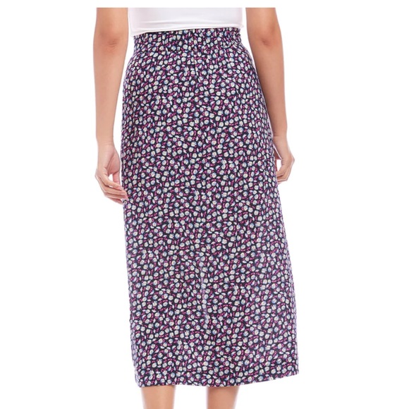 Karen Kane Button Front Midi Skirt. - Picture 4 of 13